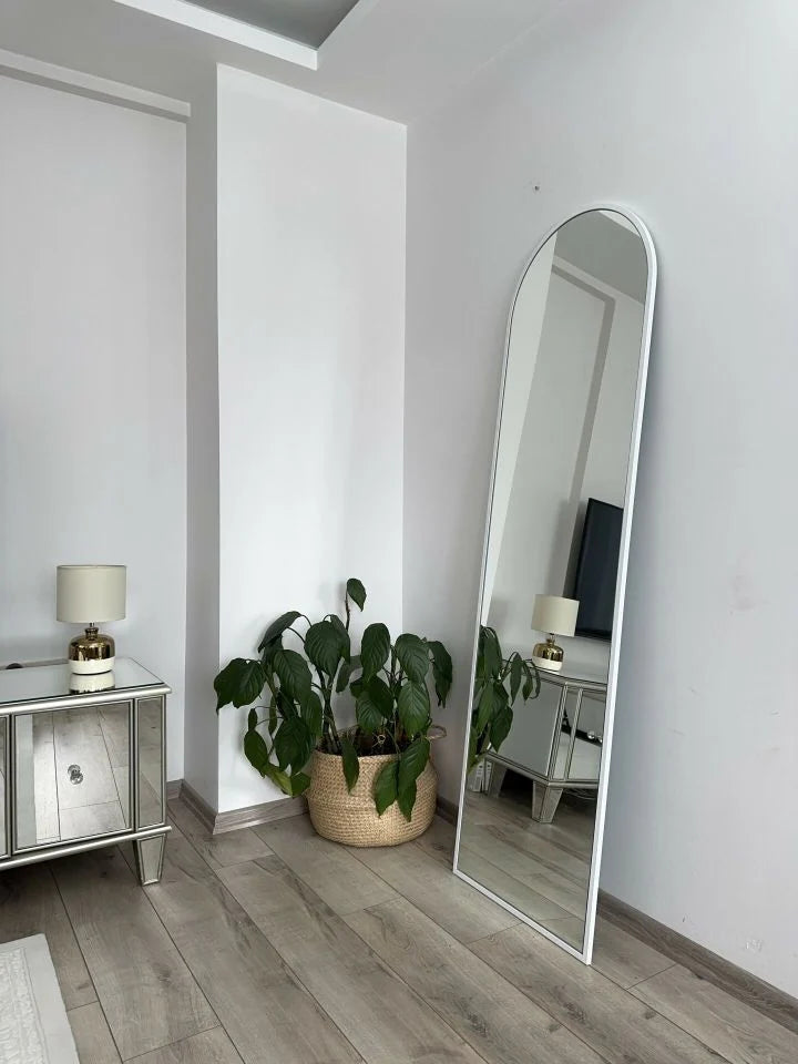 Ovaler Standspiegel in 3 Farben | 180×50 cm