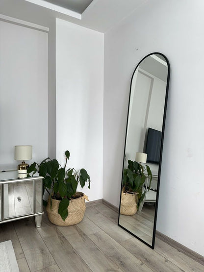 Ovaler Standspiegel in 3 Farben | 180×50 cm