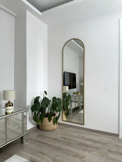 Ovaler Standspiegel in 3 Farben | 180×50 cm