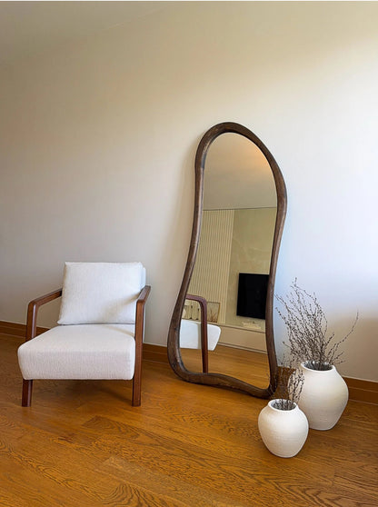 Skandinavischer Massiv Holzspiegel