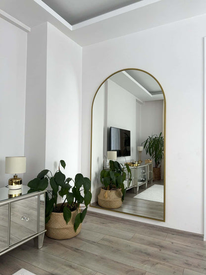 Ovaler Standspiegel in 3 Farben | 180×100 cm