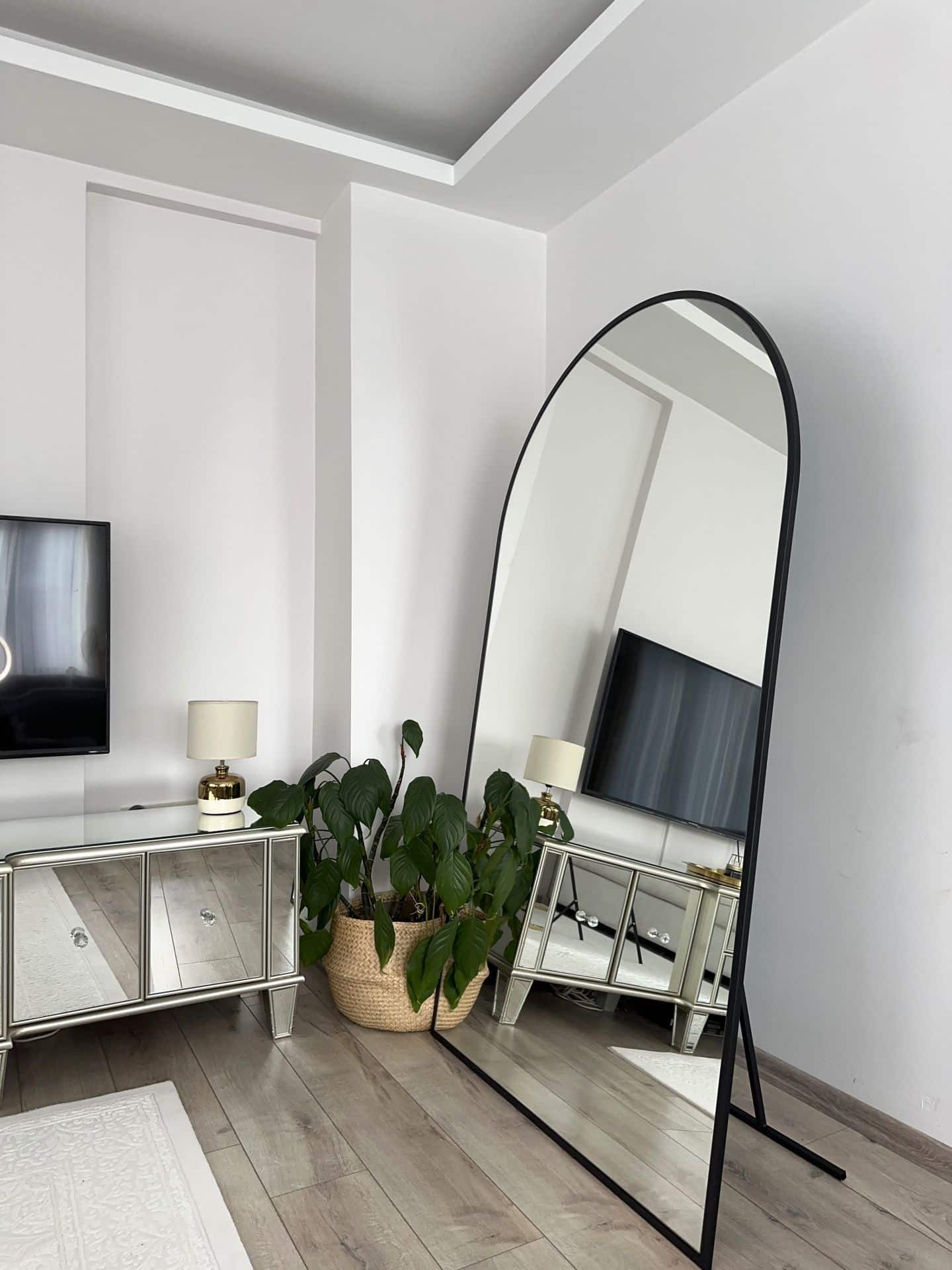 Ovaler Standspiegel in 3 Farben | 180×100 cm