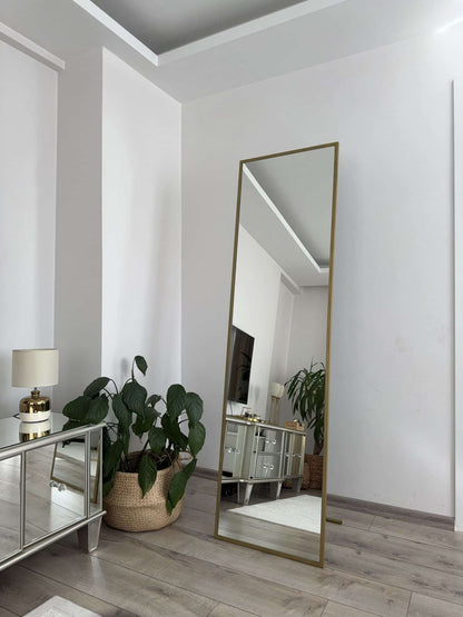 Rechteck Standspiegel in 3 Farben | 180×50 cm