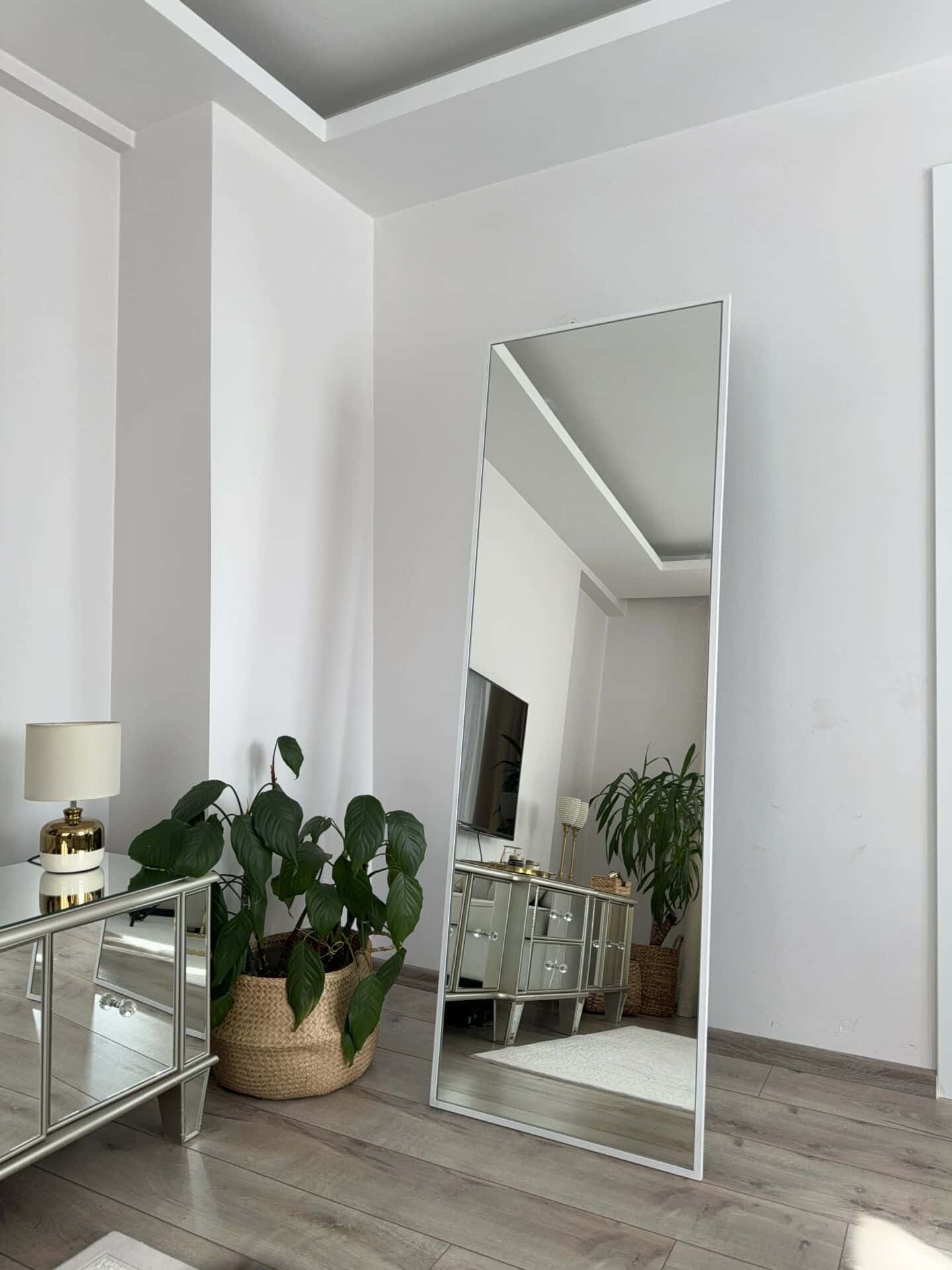 Rechteck Standspiegel in 3 Farben | 180×60 cm