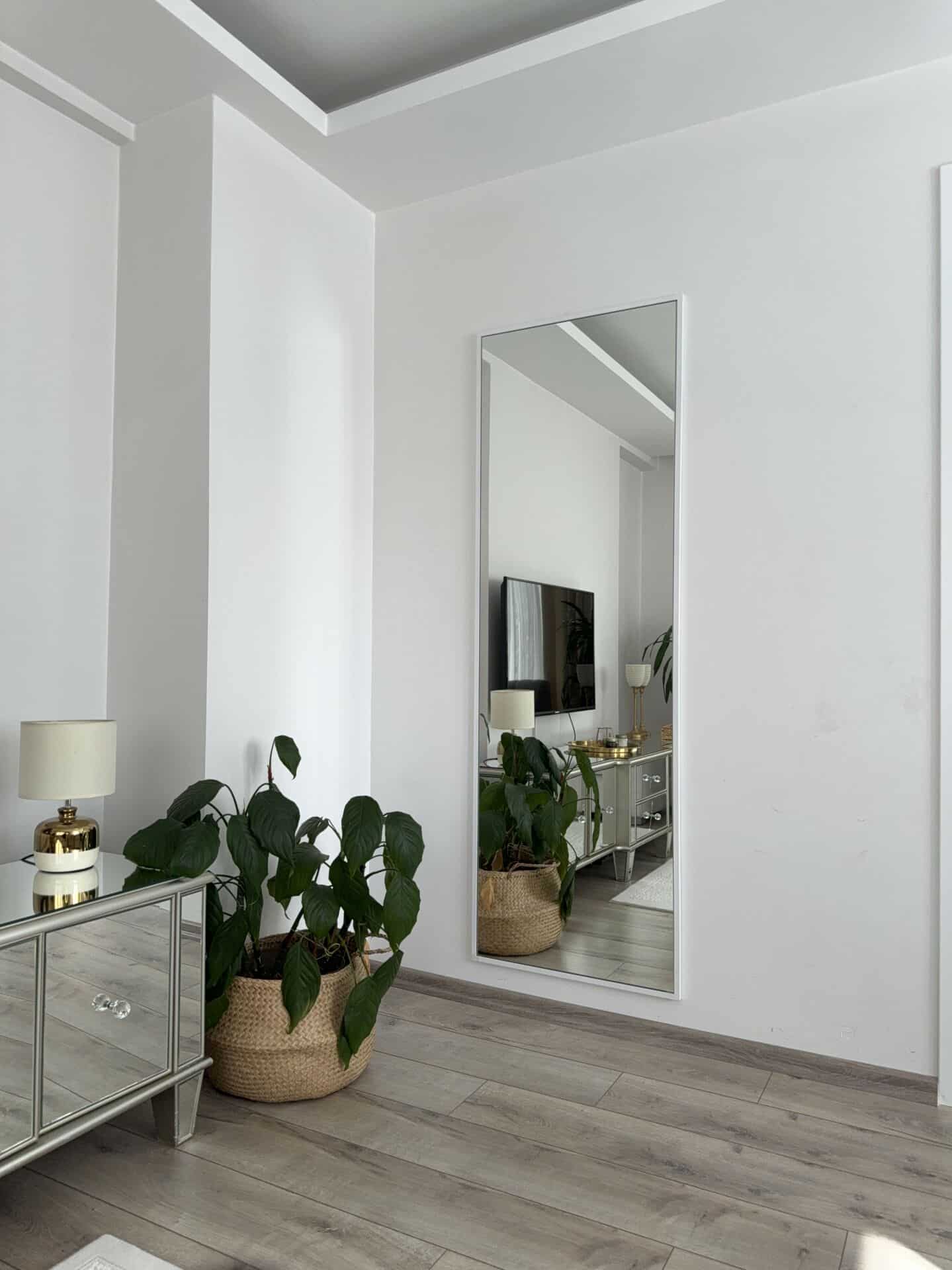 Rechteck Standspiegel in 3 Farben | 180×60 cm