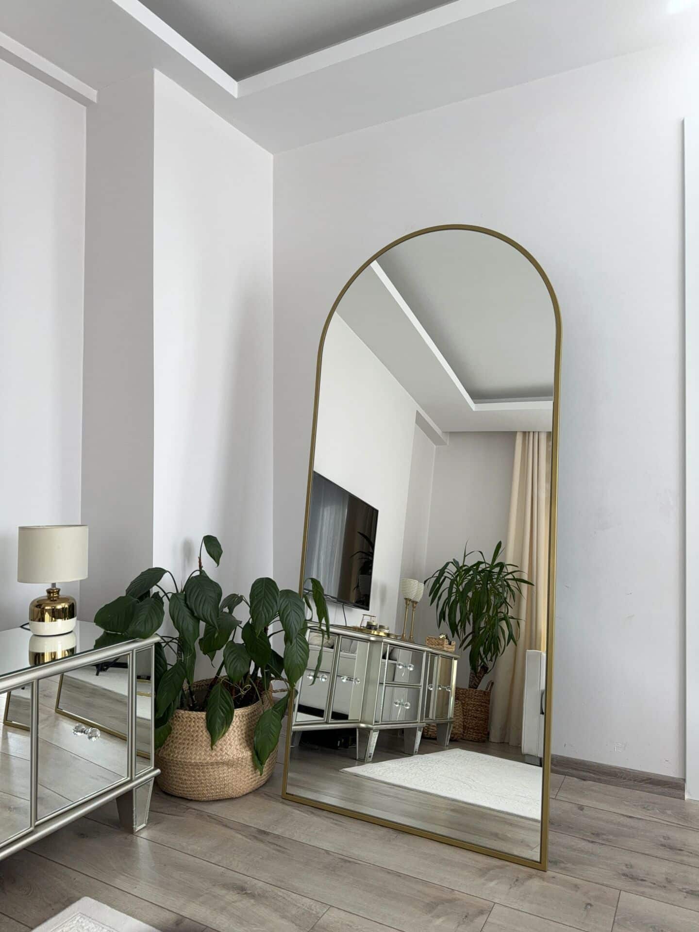 Ovaler Standspiegel in 3 Farben | 180×80 cm