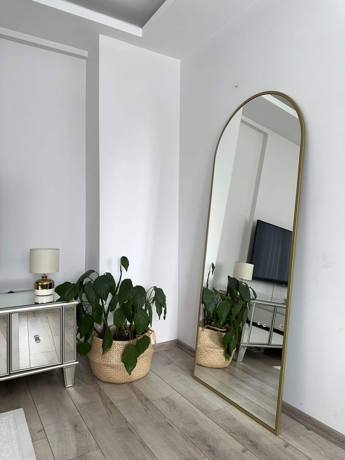 Ovaler Standspiegel in 3 Farben | 180×80 cm