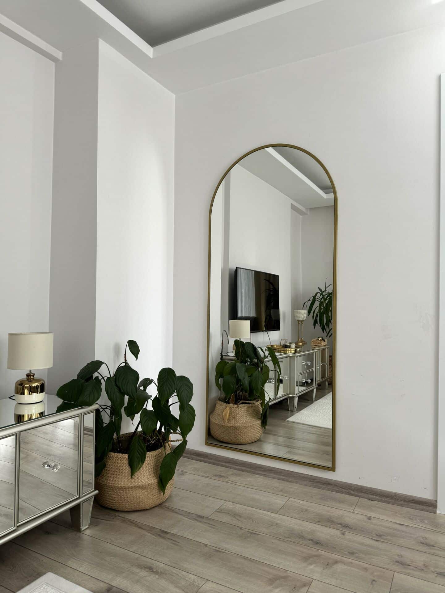 Ovaler Standspiegel in 3 Farben | 180×80 cm