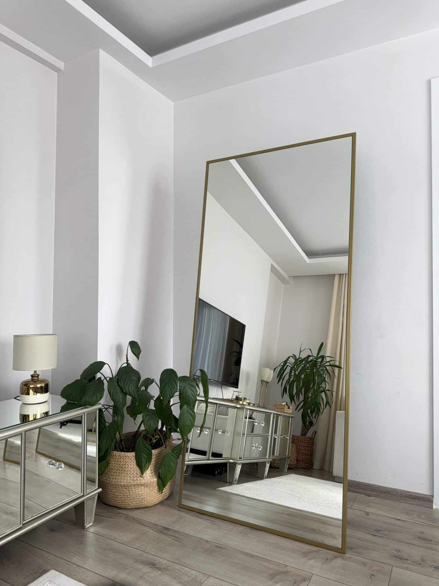 Rechteck Standspiegel in 3 Farben | 180×80 cm