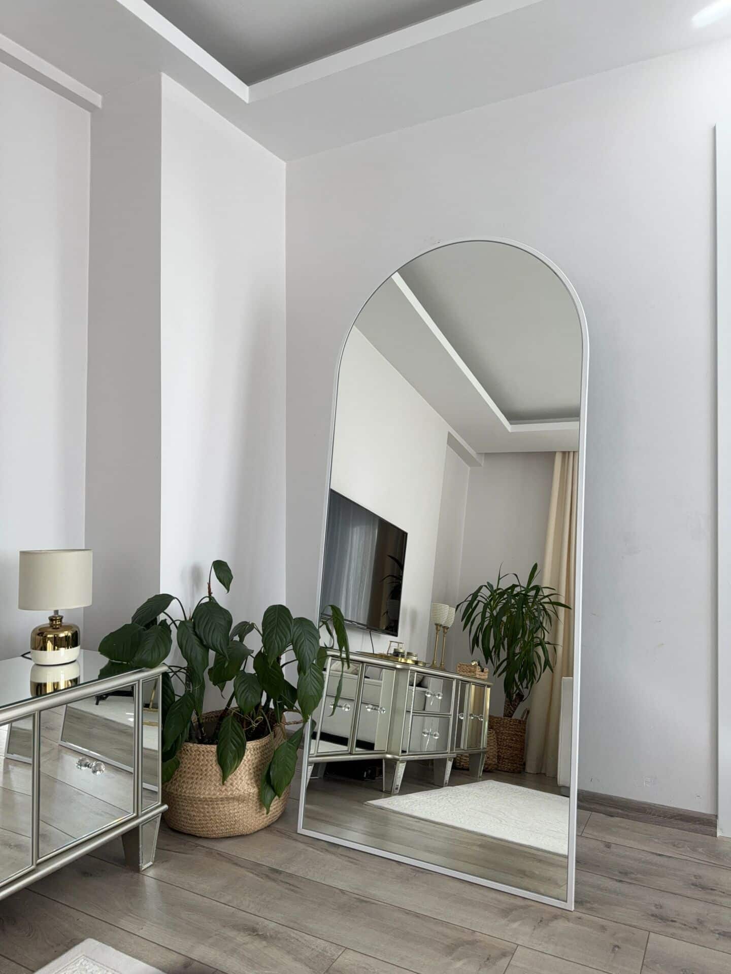 Ovaler Standspiegel in 3 Farben | 180×80 cm