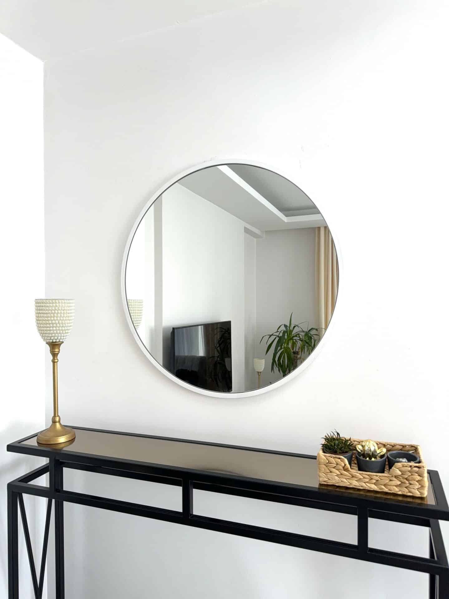 Runder Wandspiegel in 3 Farben, 60 cm