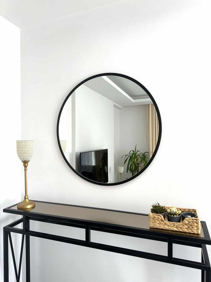 Runder Wandspiegel in 3 Farben, 70 cm