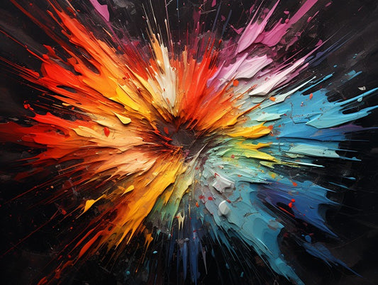 Bunte Abstrakte Leinwand