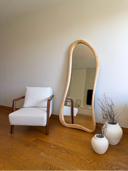 Skandinavischer Massiv Holzspiegel 0101