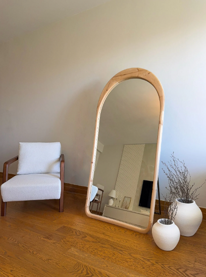 Skandinavischer Massiv Holzspiegel 0201