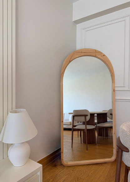 Skandinavischer Massiv Holzspiegel 0201