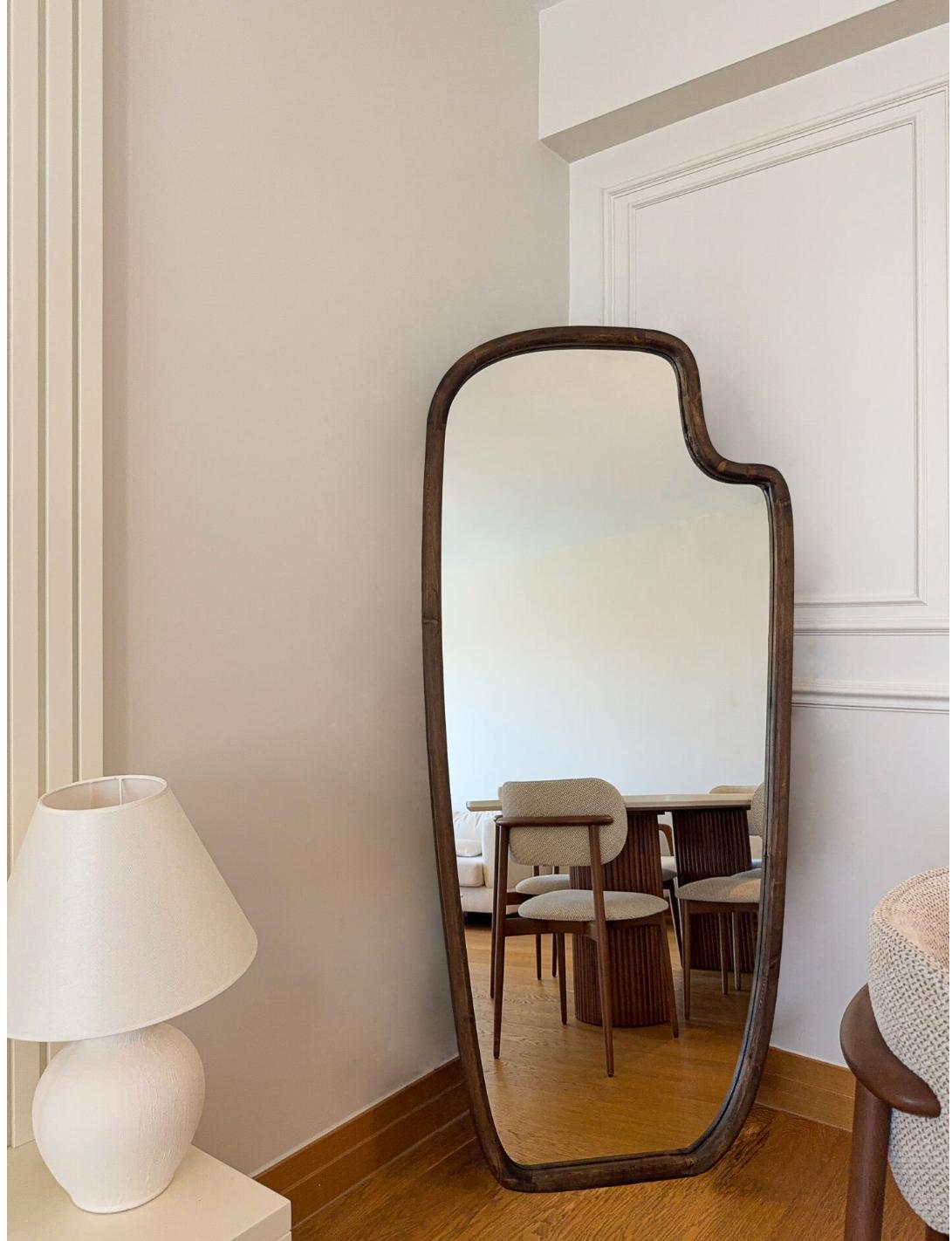 Skandinavischer Massiv Holzspiegel 03